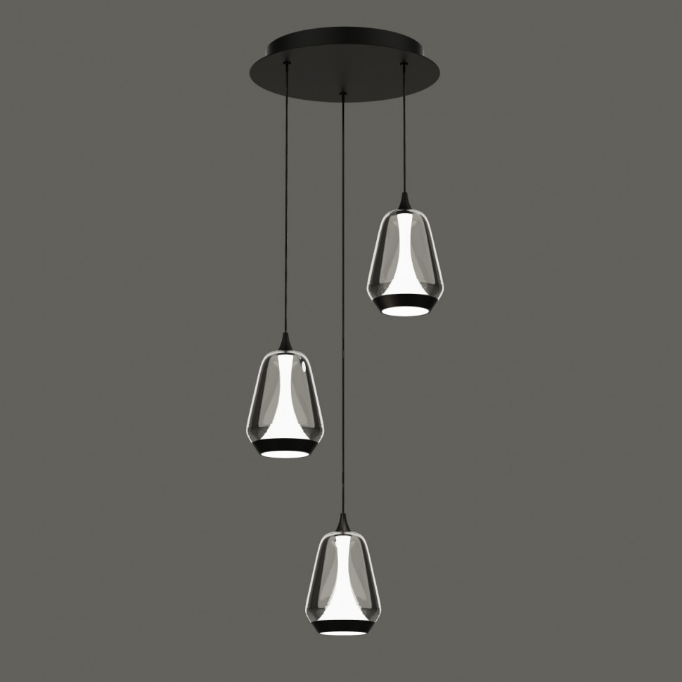 Подвесной светильник Delight Collection MD24001011-3A black/smoky