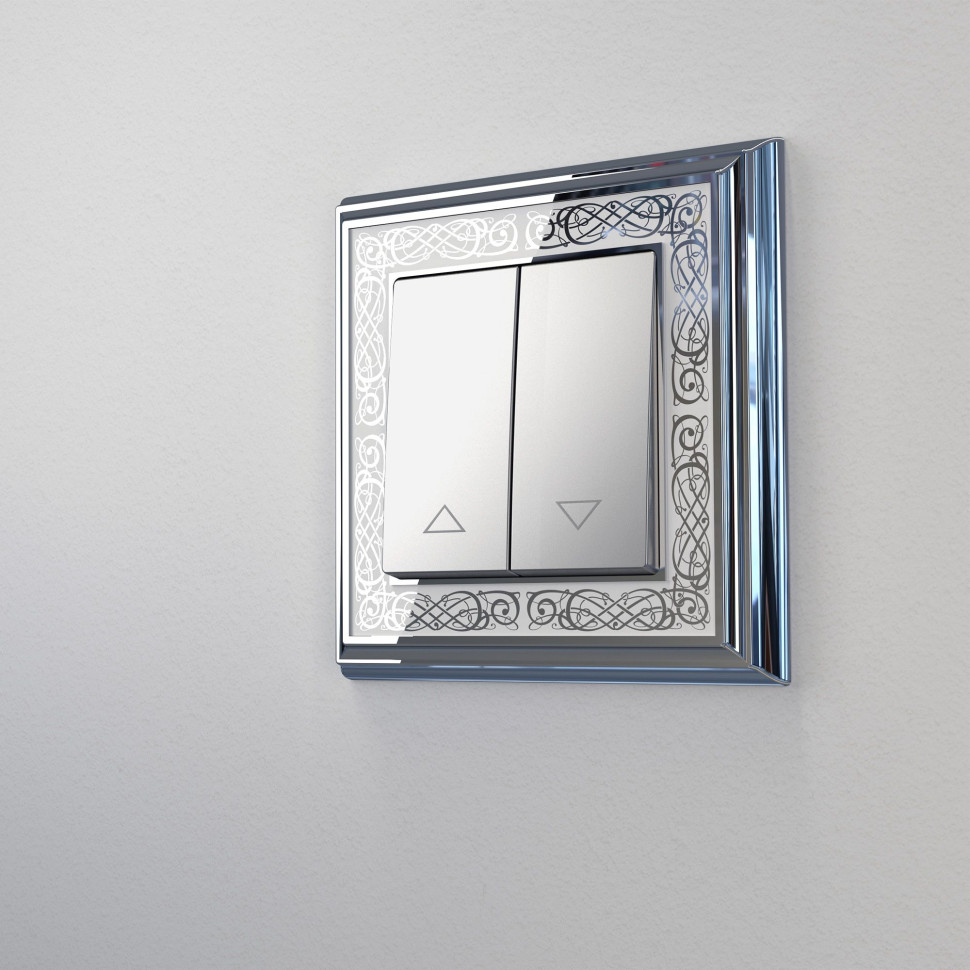 Выключатель жалюзи серебряный W1124506