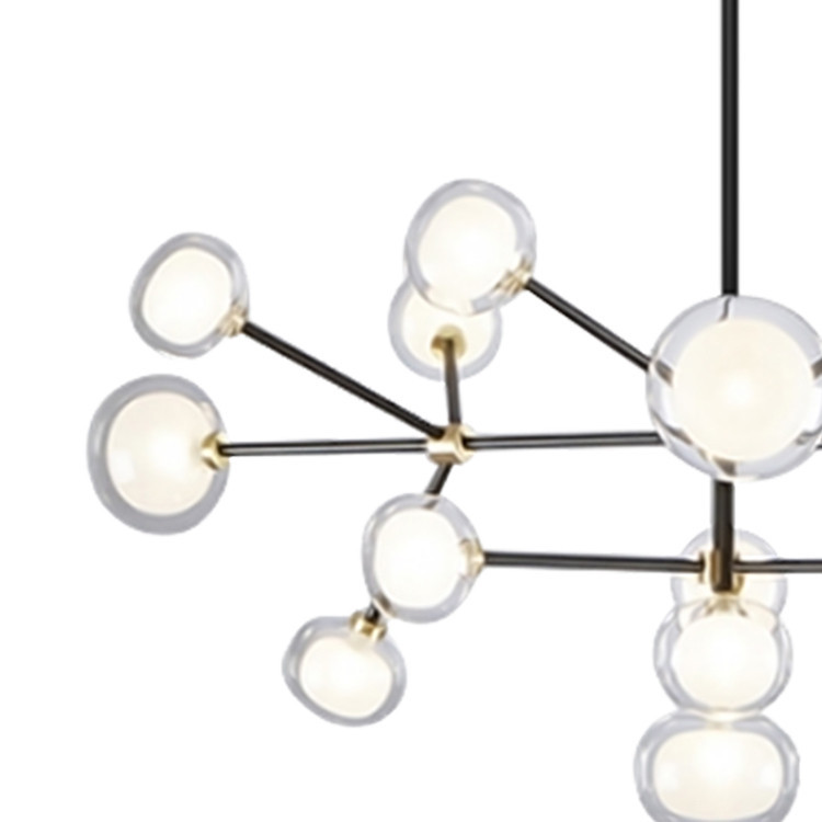 Подвесной светильник Delight Collection Nabila 10101P/10 black/gold