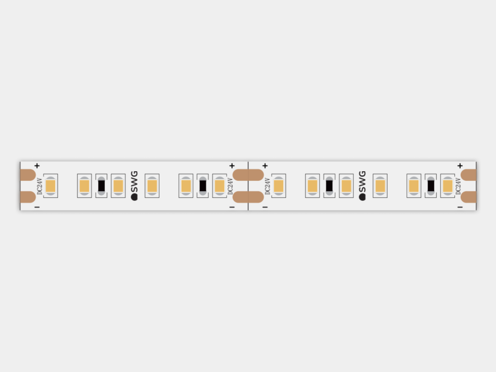  SWG Standard Светодиодная лента 9,6 Вт/м SMD2835 Закрытая (IP66) Теплый, 24В, 3М, SWG2120-24-9.6-WW-66-M