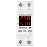 Реле напряжения c контролем тока 50A ROSTOKELECTRO (DigiTop) RE VA-50A