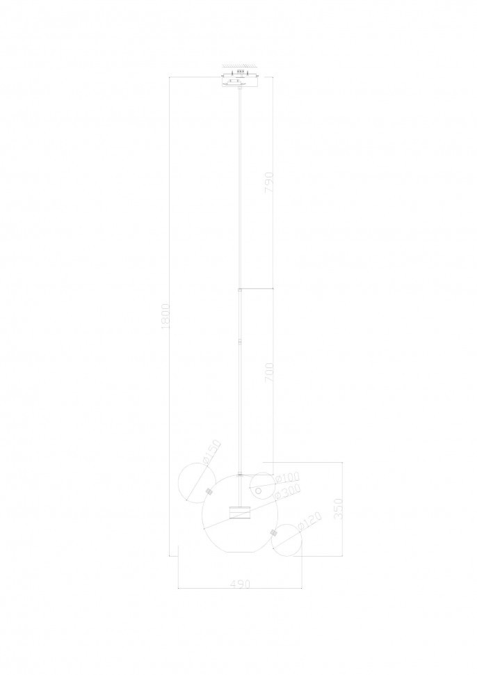 Подвесной светильник Freya FR5128PL-L10BS1