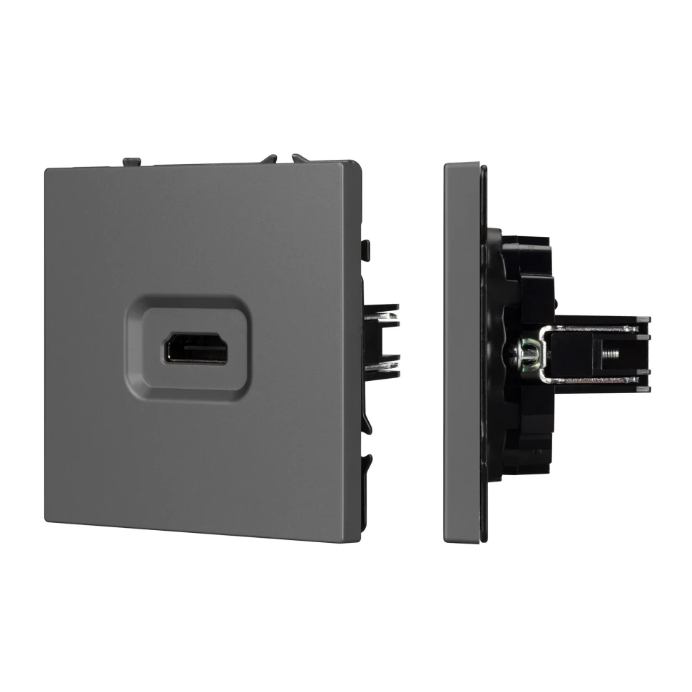 Розетка HDMI, NEO PLUS Vertus-Electro (серый)