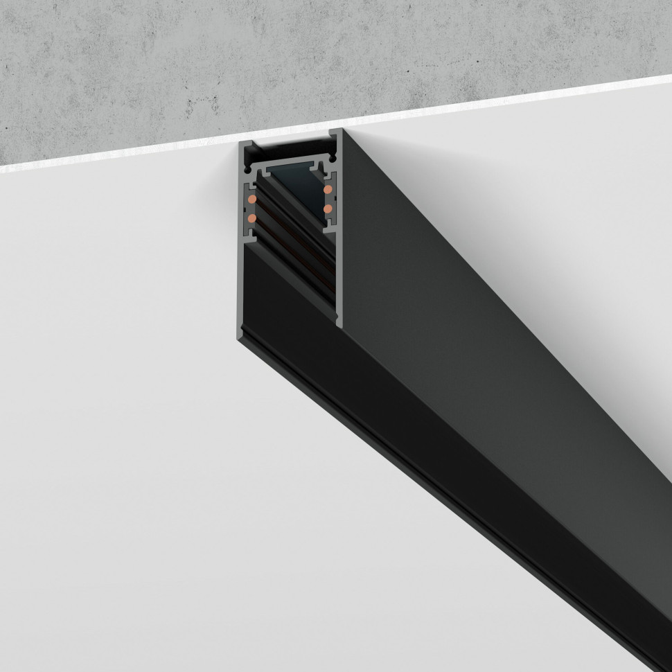 Шинопровод накладной черный 3 м Slim Magnetic 85127/00