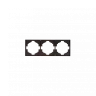 KRANZ Рамка STRONG 3-постовая антрацит KR-78-0753-5