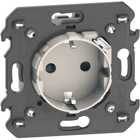 Песочный Механизм Розетка комби немецкого стандарта 2R+З со встр заряд устройством USB C ~250В 16А/=5В 15А 2 мод.