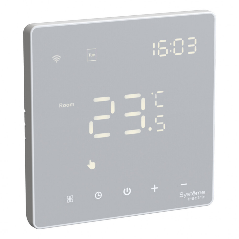 Термостат SE ArtGallery программируемый с Wi-Fi для электрического теплого пола 16А белый GAL000138