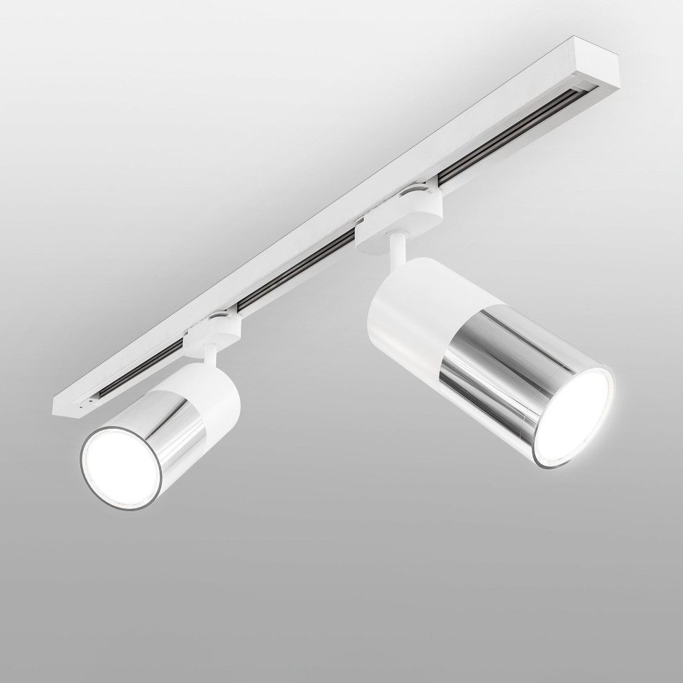 Трековый светодиодный светильник для однофазного шинопровода Avantag белый 6W 4200K LTB27