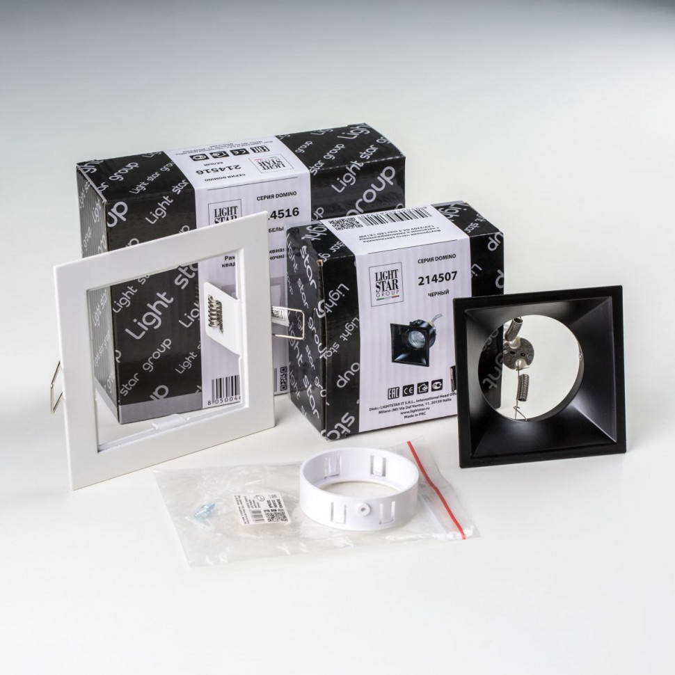 Встраиваемый светильник Lightstar Domino (214516+214507+214006) D51607WMOD