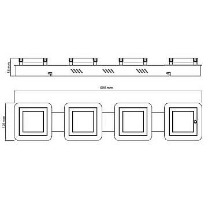 Потолочный светодиодный светильник Horoz Likya 036-007-0005 HRZ00002252