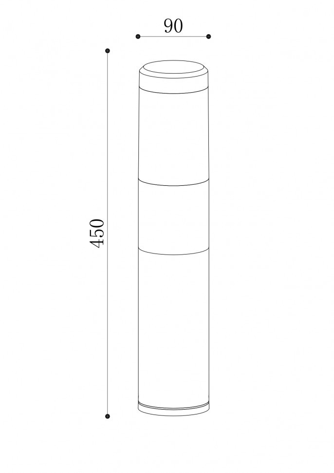 Ландшафтный светильник Outdoor O590FL-L8B4K