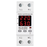 Реле напряжения c контролем тока 63A ROSTOKELECTRO (DigiTop) RE VA-63A