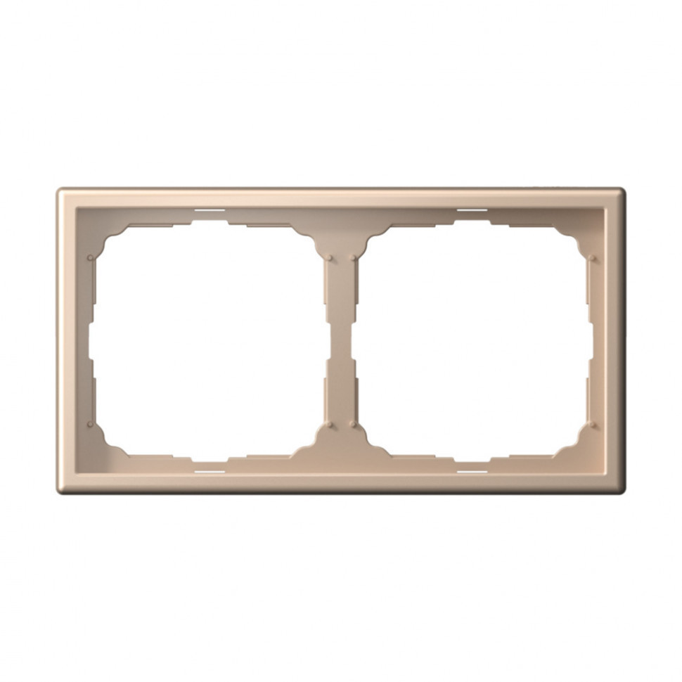 Рамка Schneider Electric Art Gallery на 2 поста, песочный GAL001202