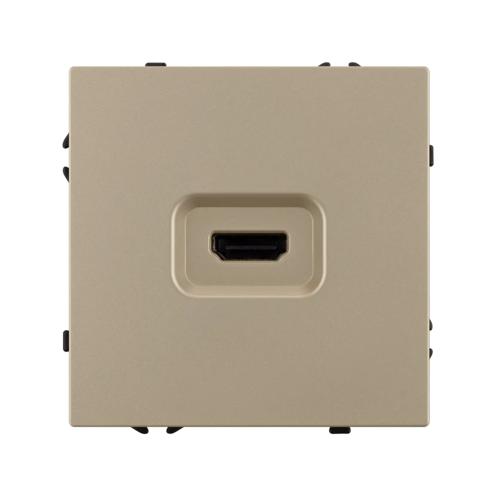 Розетка HDMI, NEO PLUS Vertus-Electro (золото) 