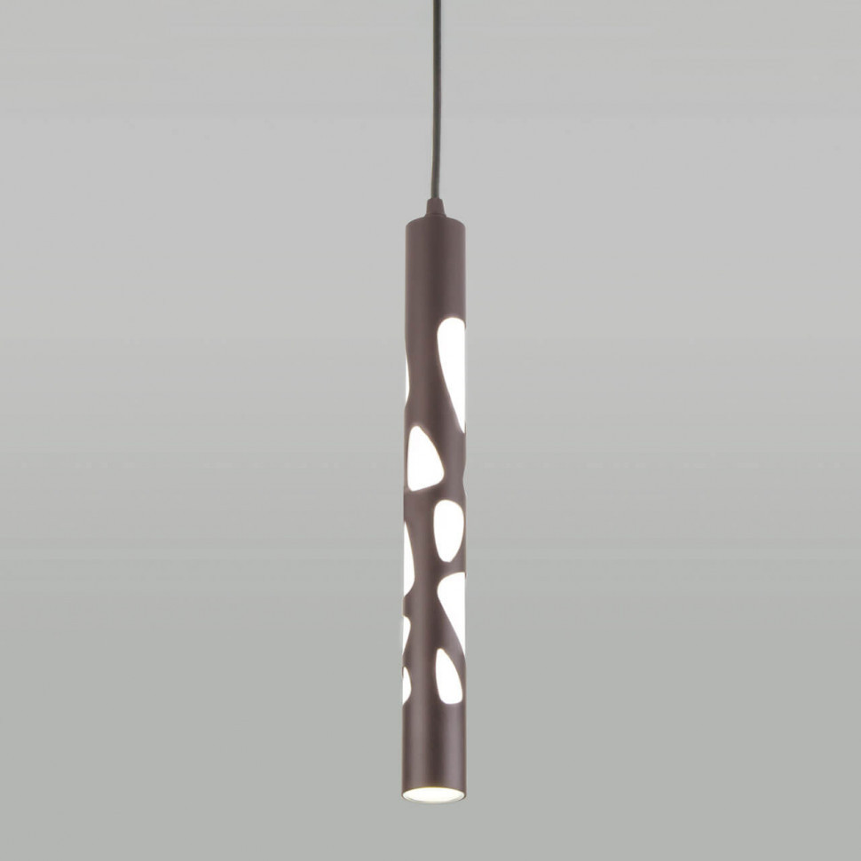 Подвесной светодиодный светильник Elektrostandard DLR037 12W 4200K кофейный 4690389138546