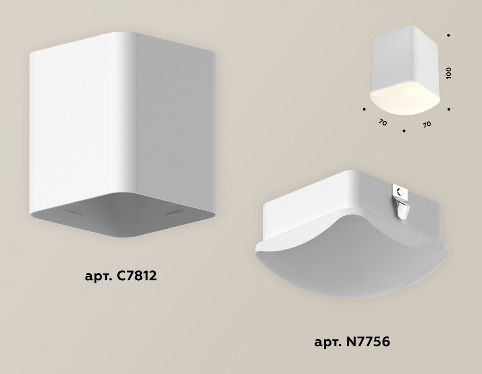 Потолочный светильник Ambrella Light Techno Spot XS7812022 (C7812, N7756)