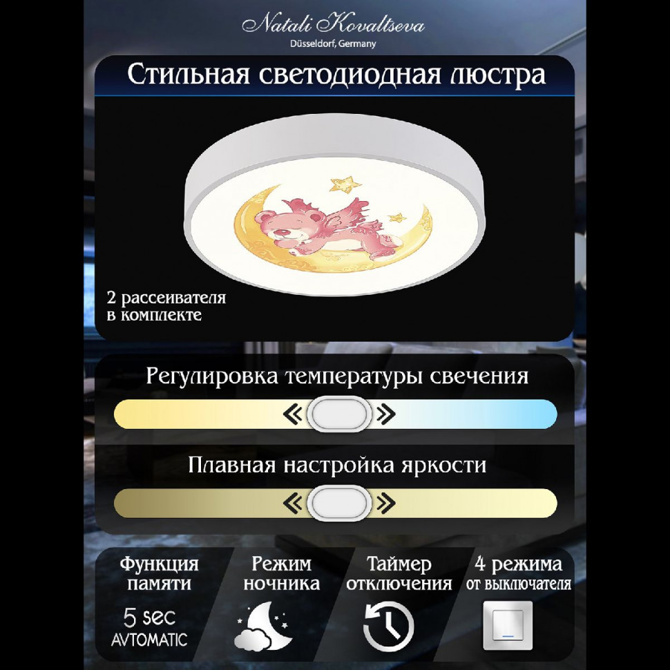 Потолочный светильник Natali Kovaltseva Kids INNOVATION STYLE 83122