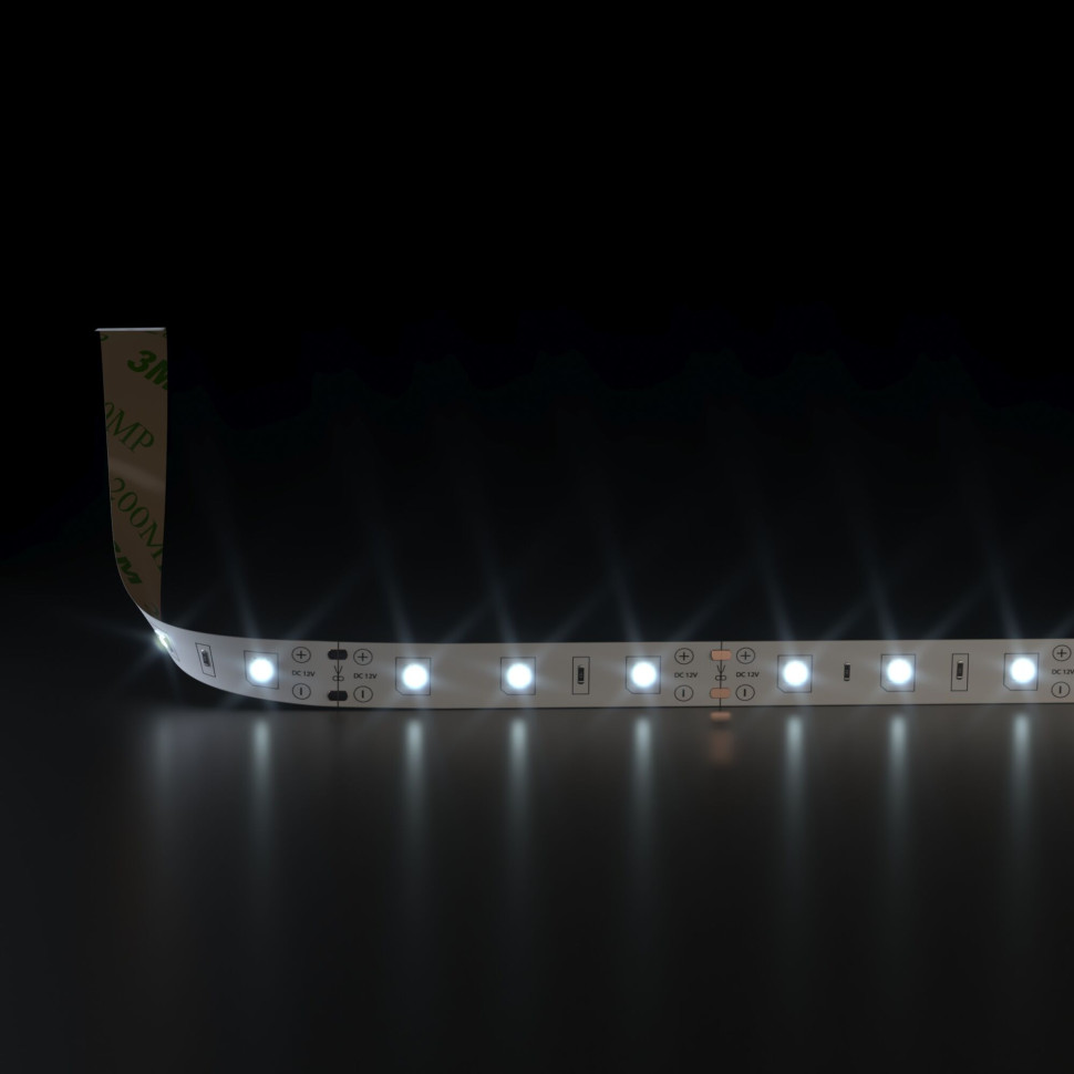 Комплект светодиодной ленты 12 В 4,8 Вт/м 60 Led/м 2835 IP20, дневной белый 4200K, 5 м Набор светодиодной ленты 12V 4,8W 60Led 2835 IP20 дневной белый, 5м