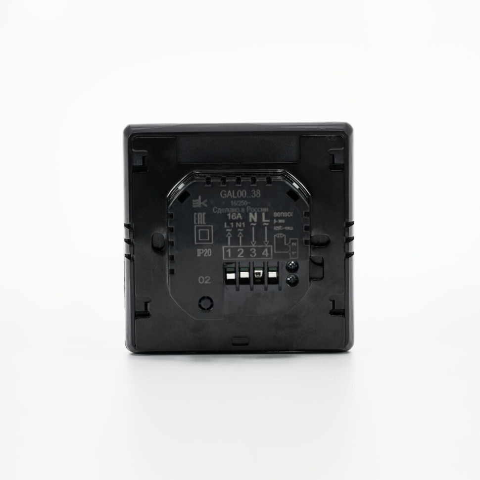 Термостат SE ArtGallery программируемый с Wi-Fi для электрического теплого пола 16А Черный GAL001038