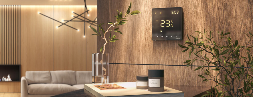 Термостат SE ArtGallery программируемый с Wi-Fi для электрического теплого пола 16А Черный GAL001038