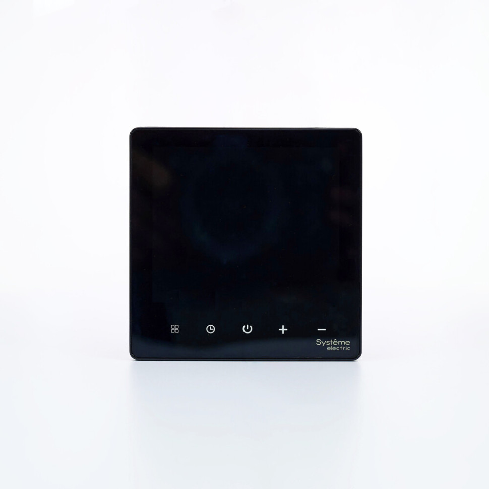 Термостат SE ArtGallery программируемый с Wi-Fi для электрического теплого пола 16А Черный GAL001038