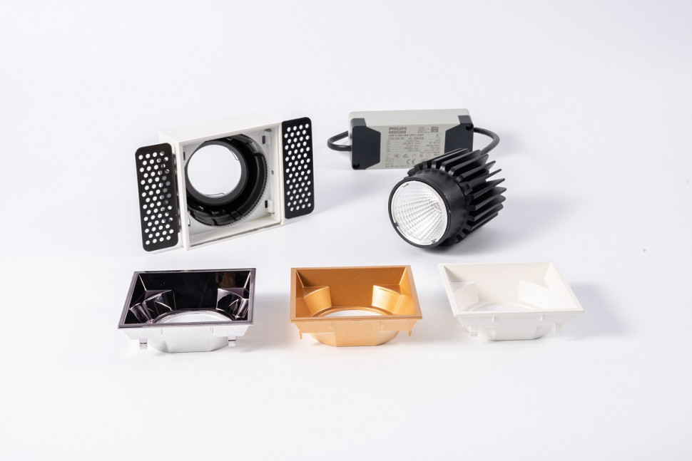 Встраиваемый светильник Fiberli MR1215 (квадратная рамка) 12130105