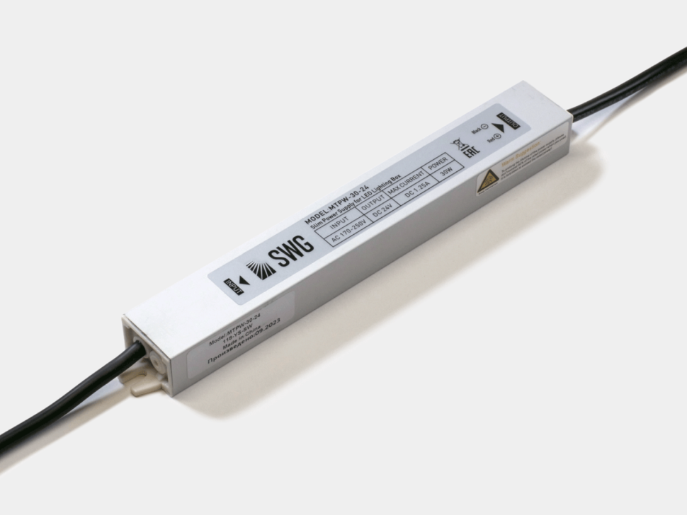  SWG Блок питания для светодиодных лент TPW, 30 W Влагозащитный, 24 V, MTPW-30-24