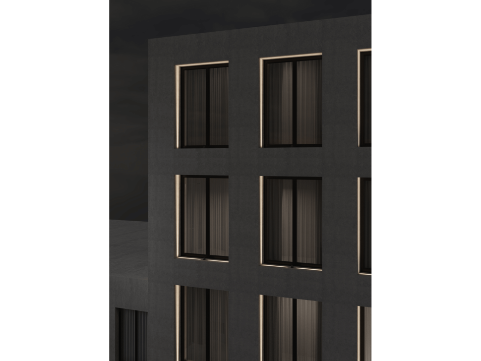  LUMKER Накладной оконный светильник Луч 6 Вт, 5х180°, 220–240 В, 3000K (теплый белый), уличный, IP65, с линзой, GW-AR-GR-6-WW