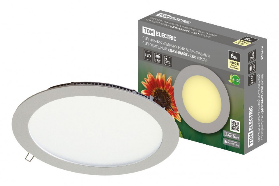Встраиваемый светодиодный светильник TDM Electric Даунлайт СВО SQ0329-0101