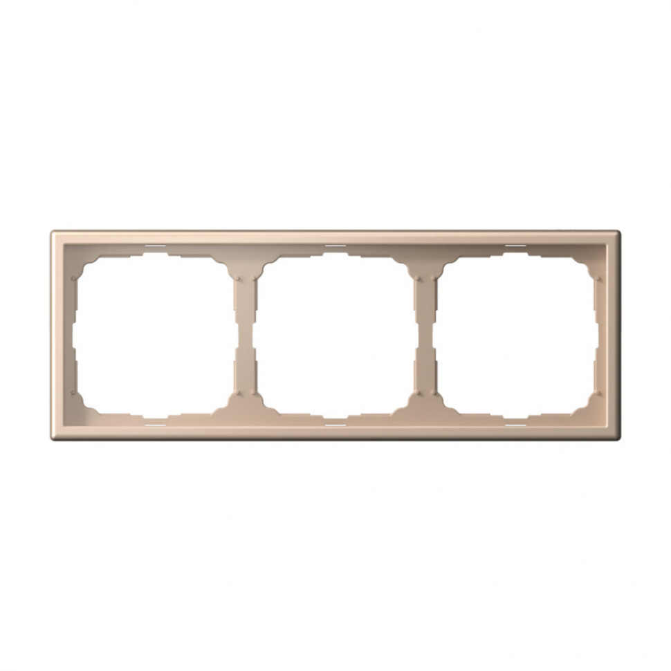 Рамка Schneider Electric Art Gallery на 3 поста, песочный GAL001203