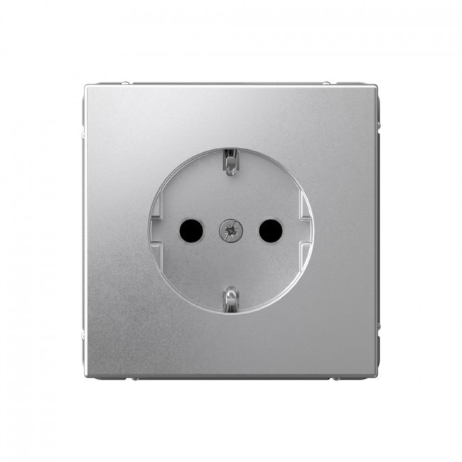 Розетка силовая со шторками, Schneider Electric Art Gallery Алюминий GAL000345