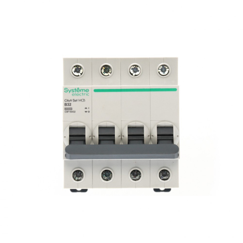 Автоматический выключатель (АВ) B 32А 4P 6kA 400В Systeme Electric City9 Set C9F16432