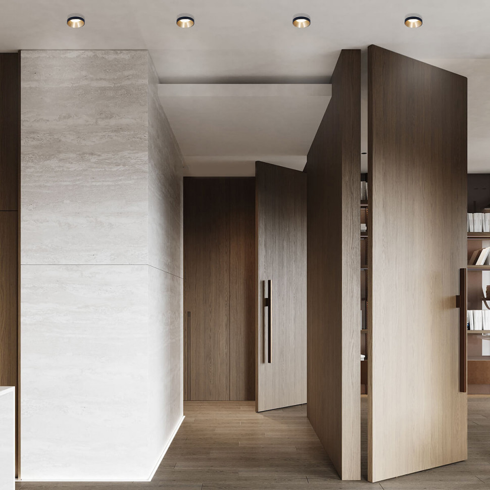 Встраиваемый светильник Elektrostandard 112 MR16 золото/черный 4690389169038