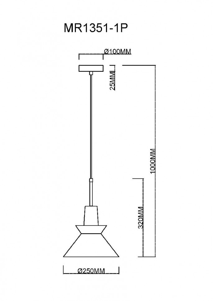 Подвесной светильник MyFar Kristina MR1351-1P
