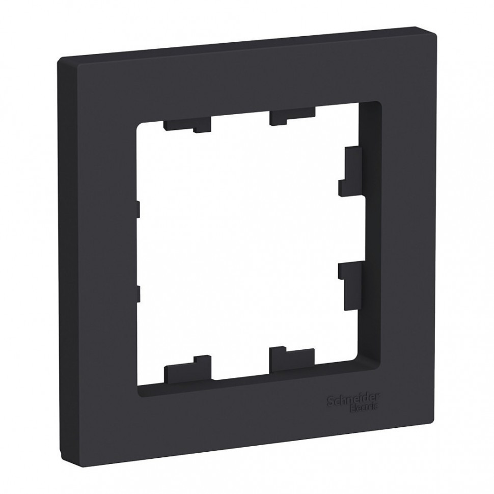 Рамка Systeme Electric Atlas Design на 1 пост, карбон ATN001001