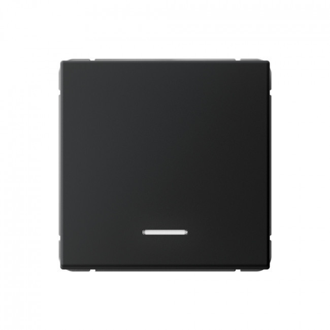 Выключатель одноклавишный Schneider Electric Art Gallery с подсветкой, Карбон GAL001013