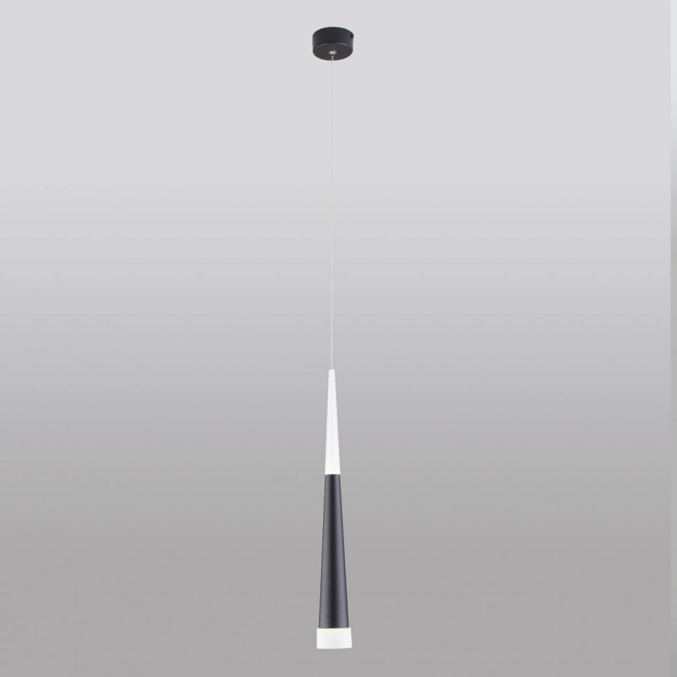 Подвесной светодиодный светильник Elektrostandard DLR038 7+1W 4200K черный матовый 4690389138560