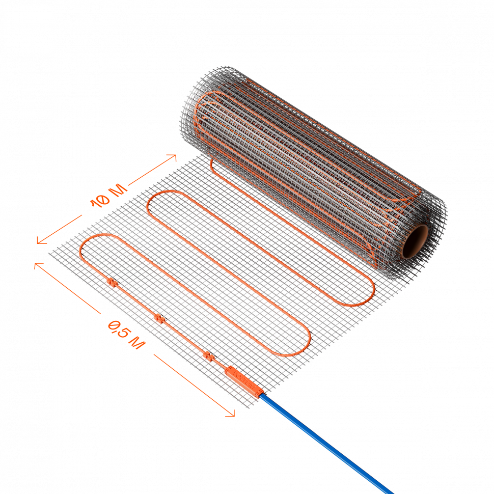 Нагревательный мат VLT01-150-5.0 (150 Вт/м.кв - 5,0м²)