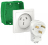 Systeme Electric Blanca внутр Бел Комплект силовой 32 А, 250 В: розетка, вилка, монтажная коробка BLNSK013231