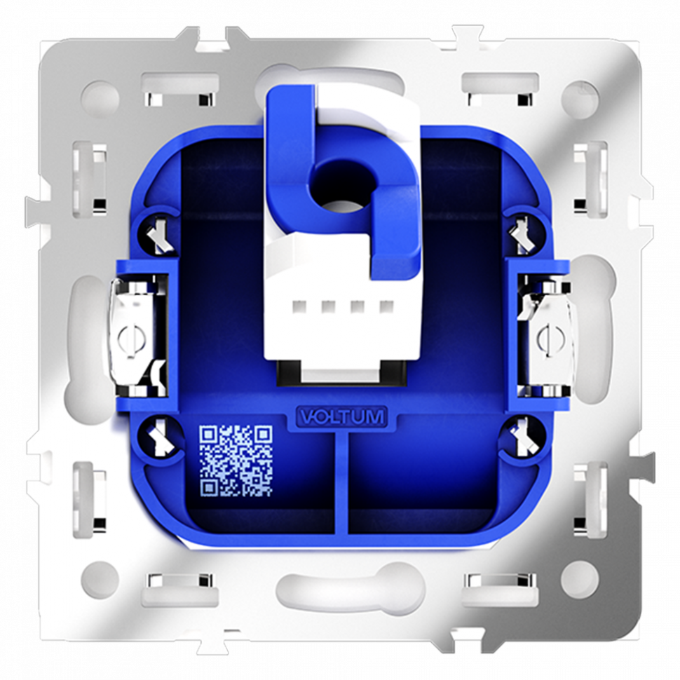 Розетка компьютерная встраиваемая VOLTUM S70 RJ45 кат.6, (кашемир) VLS060103