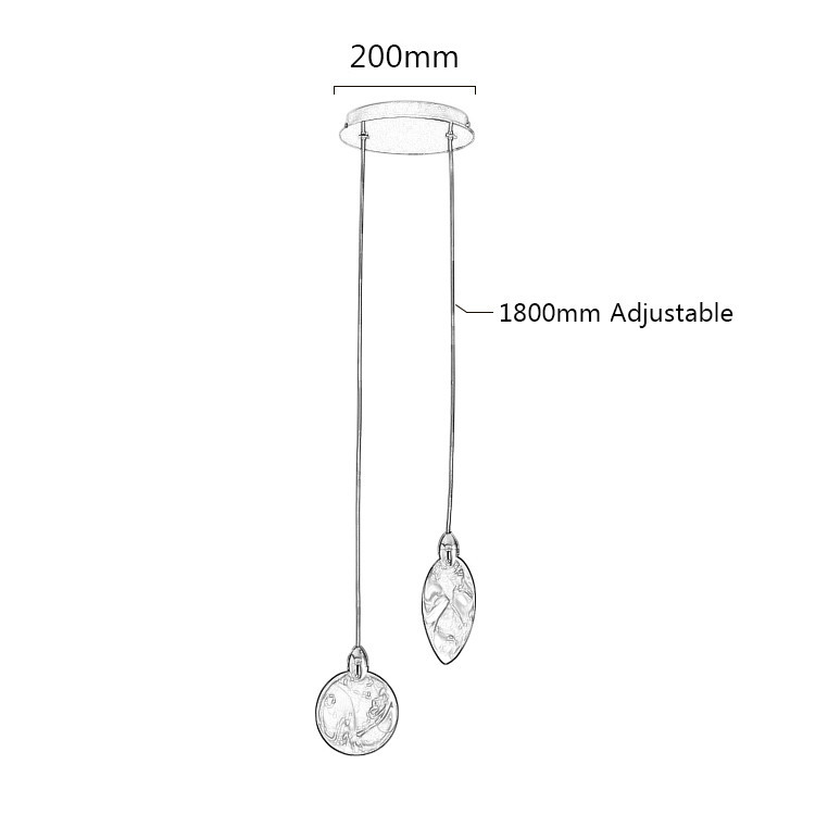 Подвесной светильник Delight Collection Colvin MT9176-2H pearl black