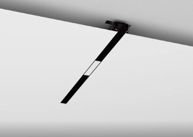  SWG PRO Трек SY низковольтный встраиваемый в натяжной потолок без провода питания, черный, SY-601201-CL-2-BL