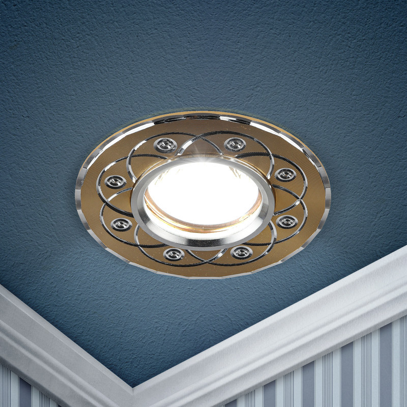 Встраиваемый светильник Эра KL40 SL/GD/1 Б0049567