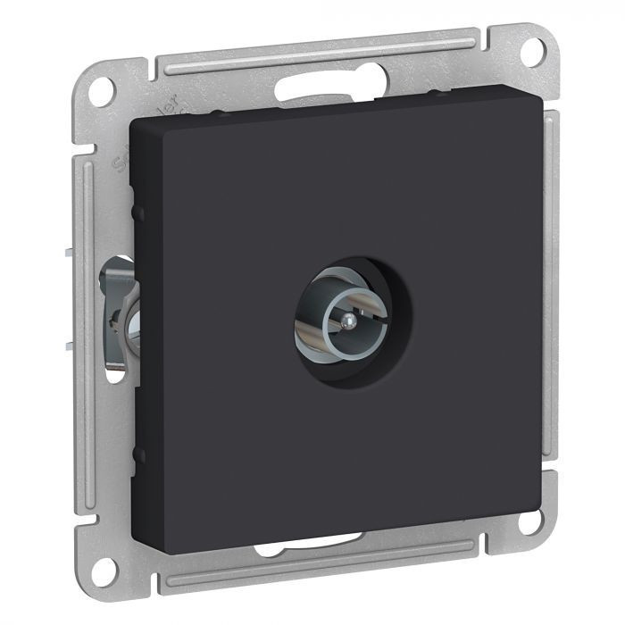 Розетка TV Systeme Electric Atlas Design карбон ATN001093