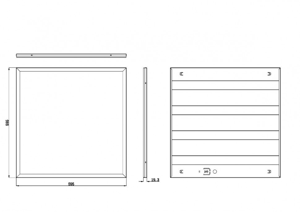 Светодиодная панель Эра SPO-6-48-4K-P (4) Б0026954