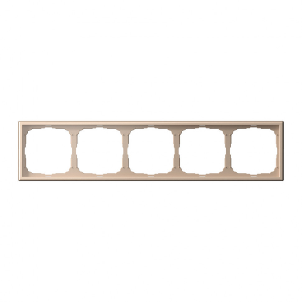 Рамка Schneider Electric Art Gallery на 5 постов, песочный GAL001205
