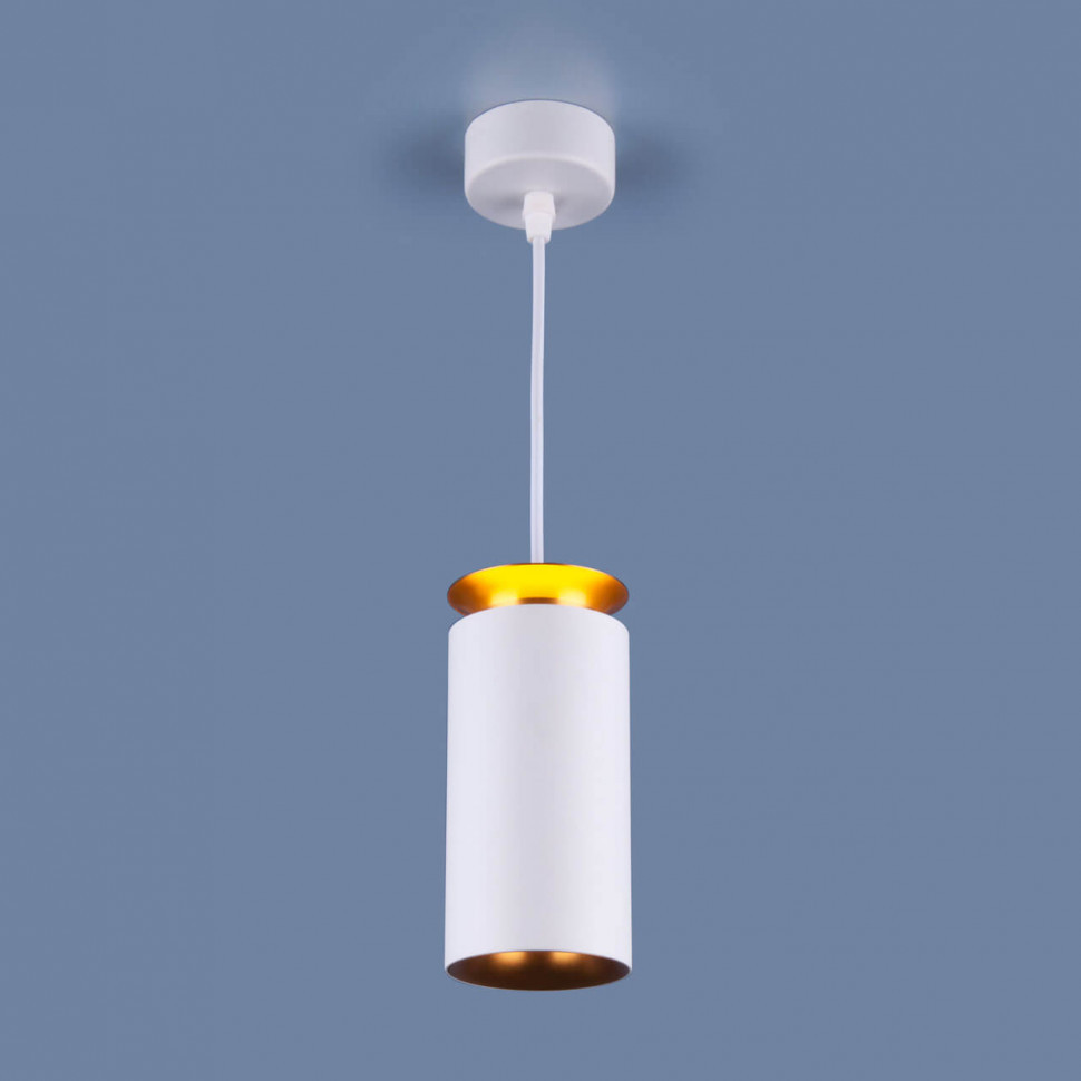 Подвесной светодиодный светильник Elektrostandard DLS021 9+4W 4200К белый матовый/золото 4690389144271