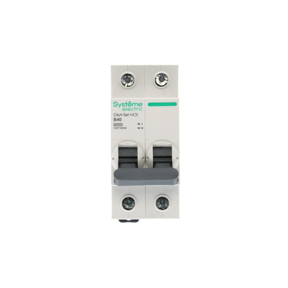 Автоматический выключатель (АВ) B 40А 2P 6kA 230В Systeme Electric City9 Set C9F16240