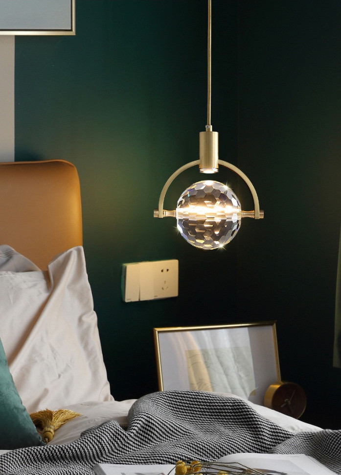 Подвесной светильник DeLight Collection 2121P/A brass/clear