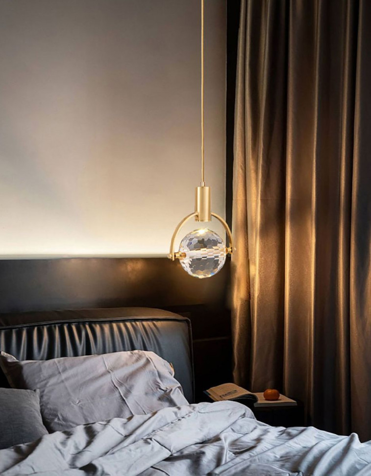 Подвесной светильник DeLight Collection 2121P/A brass/clear